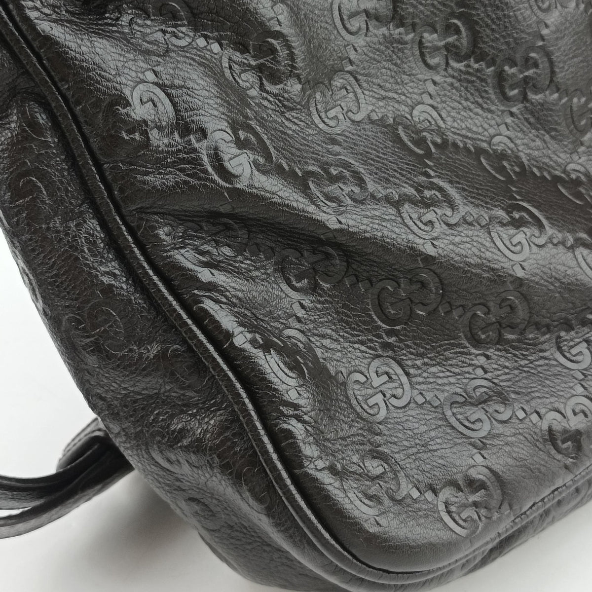 Pre-owned Gucci GG Imprime Messenger Brown Leather 201448 shoulderbag | stylenewstar