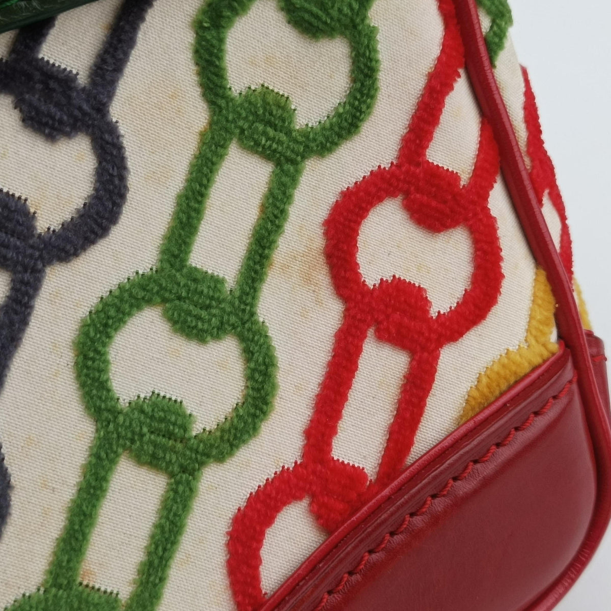 Vintage Louis Vuitton Dolly Charms multicolor Velvet×leather M95208 handbag | stylenewstar