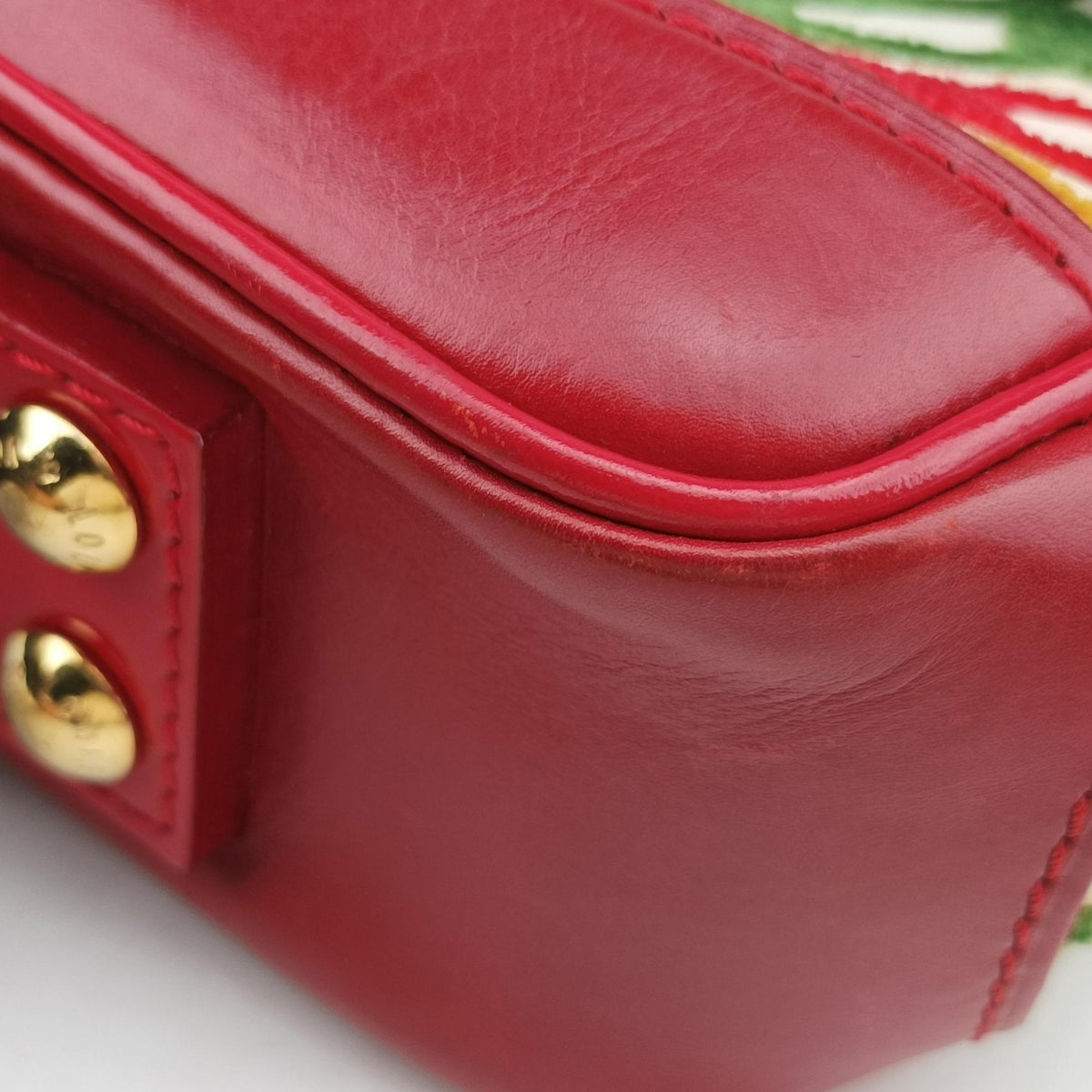 Vintage Louis Vuitton Dolly Charms multicolor Velvet×leather M95208 handbag | stylenewstar
