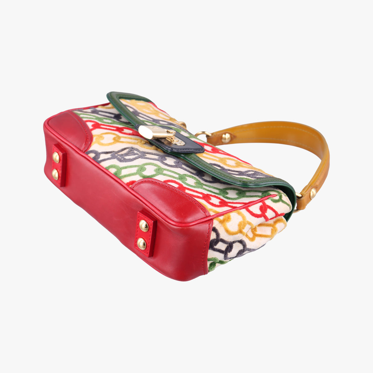 Vintage Louis Vuitton Dolly Charms multicolor Velvet×leather M95208 handbag | stylenewstar