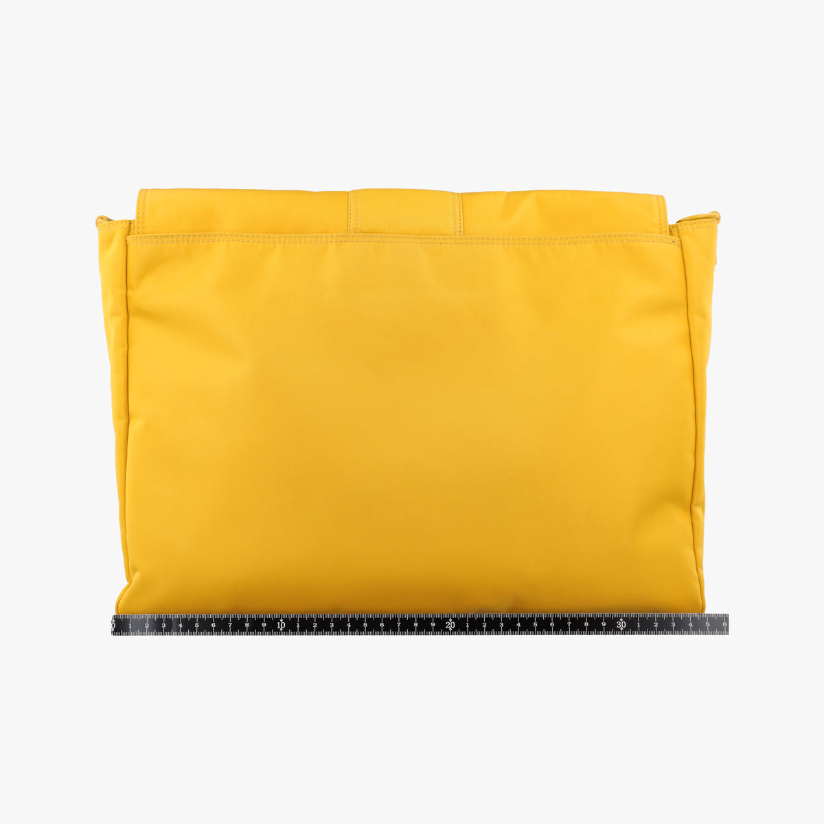 Pre-owned Fendi Baguette Messenger Yellow Nylon× leather 7VA536 shoulderbag | stylenewstar