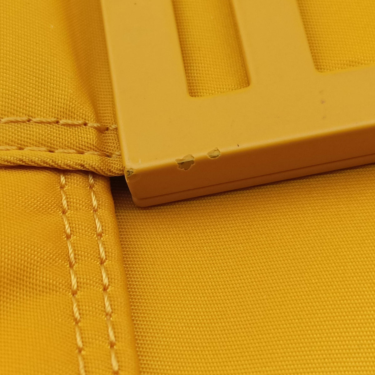 Pre-owned Fendi Baguette Messenger Yellow Nylon× leather 7VA536 shoulderbag | stylenewstar