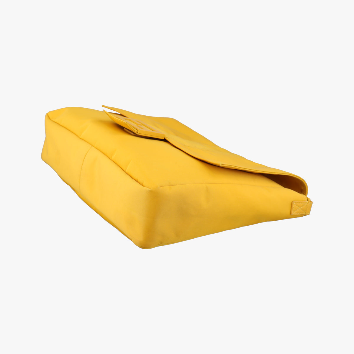 Pre-owned Fendi Baguette Messenger Yellow Nylon× leather 7VA536 shoulderbag | stylenewstar