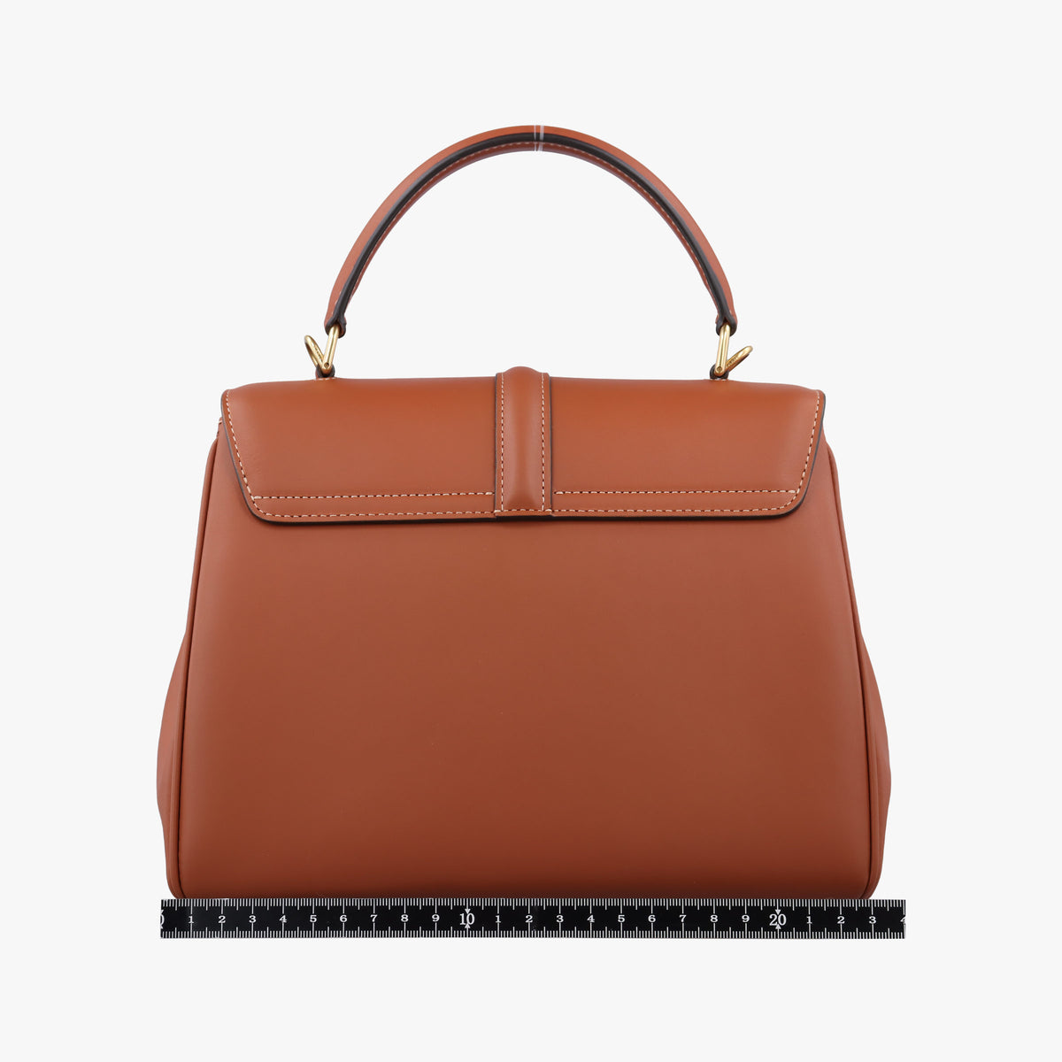 Pre-owned Celine 16 Mini Bag Brown Calfskin 188003 shoulderbag | stylenewstar