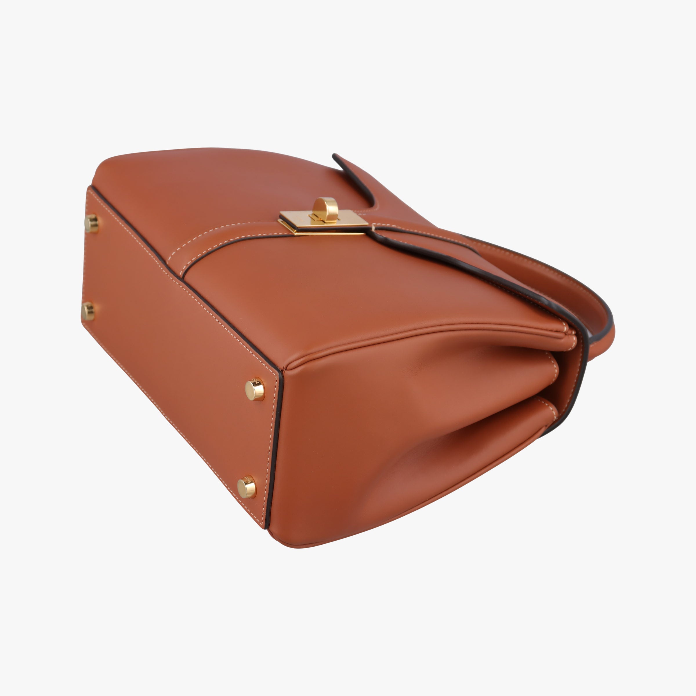 Pre-owned Celine 16 Mini Bag Brown Calfskin 188003 shoulderbag | stylenewstar