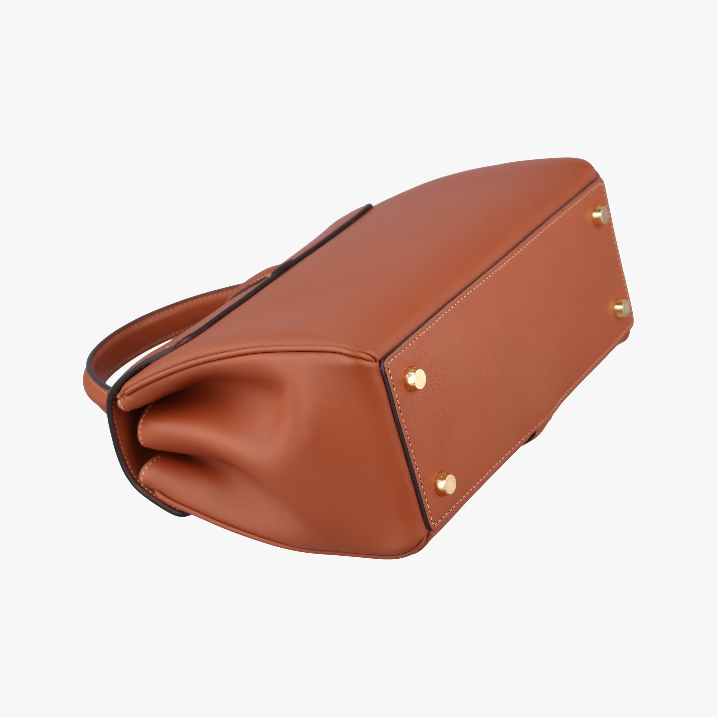 Pre-owned Celine 16 Mini Bag Brown Calfskin 188003 shoulderbag | stylenewstar