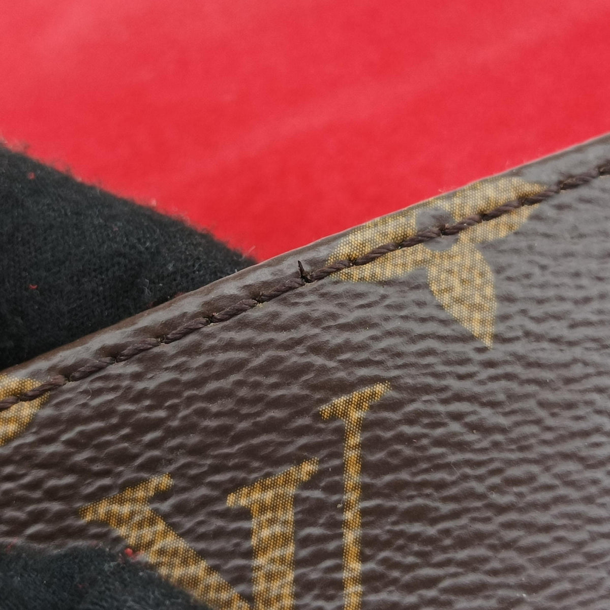 Vintage Louis Vuitton Locky BB Monogram/Brown×Coqulicot Monogram canvas×calf leather M44322 shoulderbag | stylenewstar