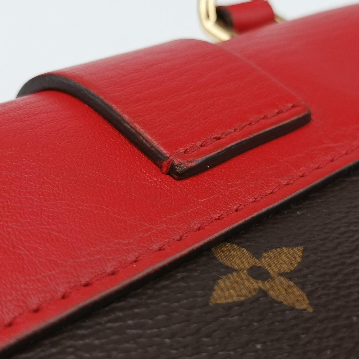 Vintage Louis Vuitton Locky BB Monogram/Brown×Coqulicot Monogram canvas×calf leather M44322 shoulderbag | stylenewstar