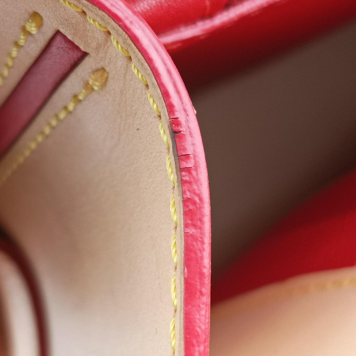 Pre-owned Louis Vuitton Christian Louboutin Collaboration Iconoclast Brown×red×beige Monogram Canvas×calf leather×ponyhair M41234 handbag | stylenewstar