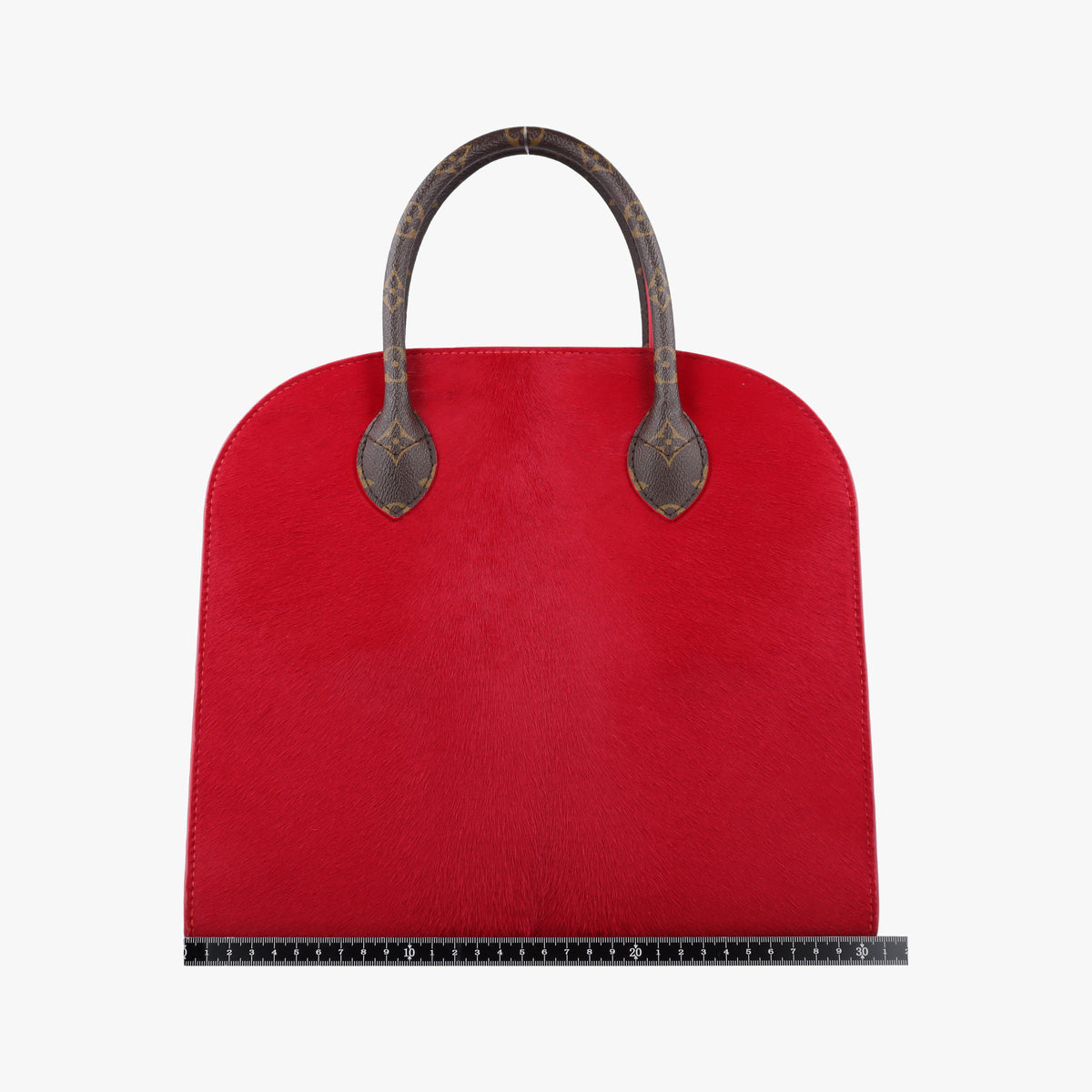 Pre-owned Louis Vuitton Christian Louboutin Collaboration Iconoclast Brown×red×beige Monogram Canvas×calf leather×ponyhair M41234 handbag | stylenewstar