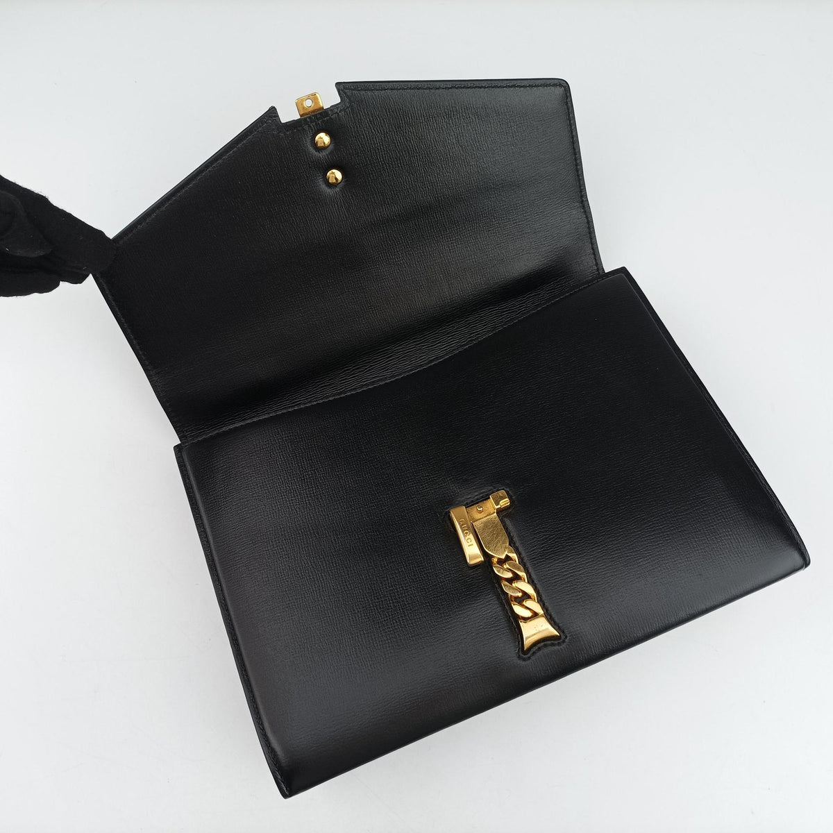 Pre-owned Gucci Sylvie 1969 Black Leather 602781 shoulderbag | stylenewstar