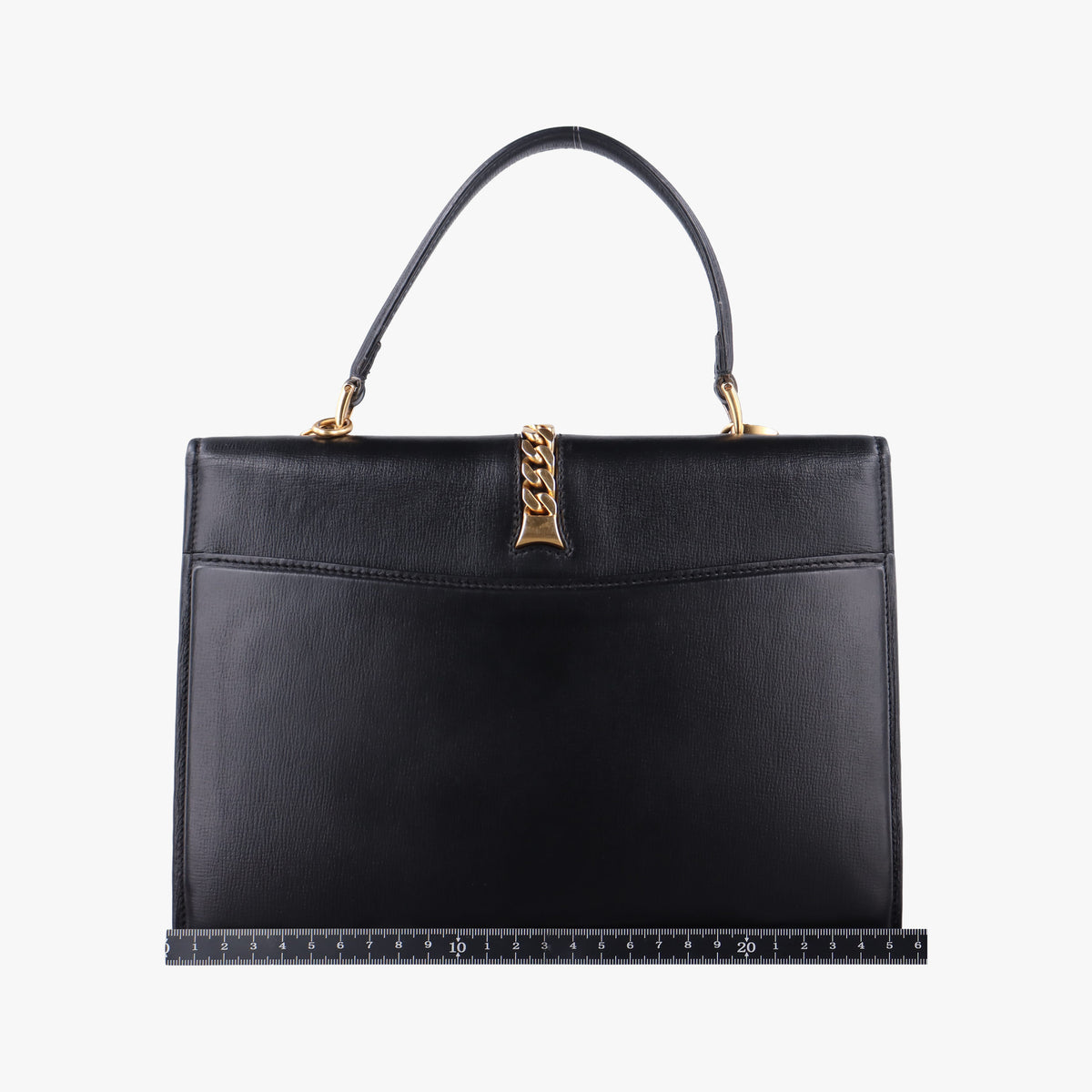 Pre-owned Gucci Sylvie 1969 Black Leather 602781 shoulderbag | stylenewstar