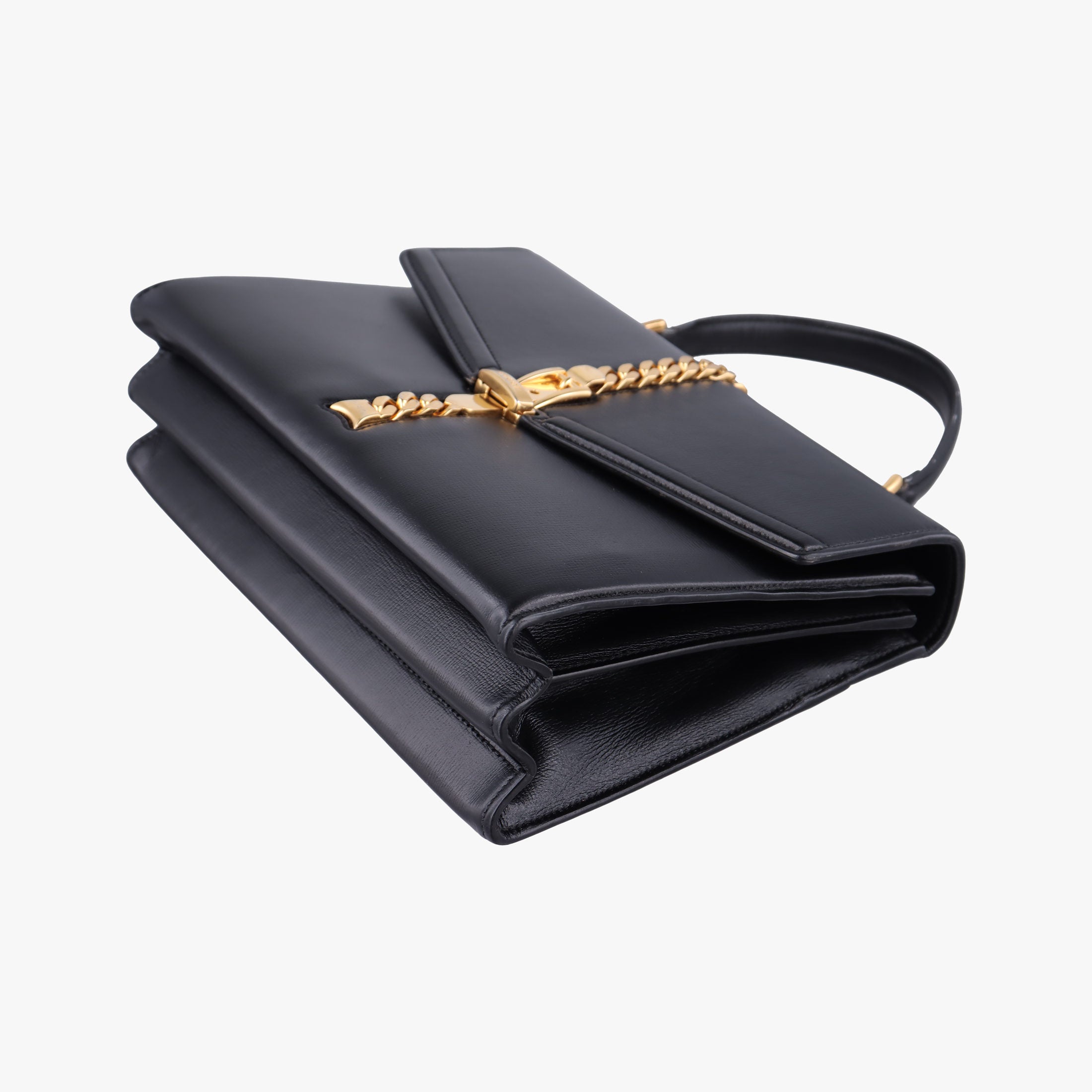 Pre-owned Gucci Sylvie 1969 Black Leather 602781 shoulderbag | stylenewstar