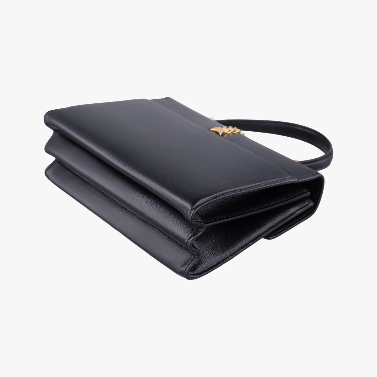 Pre-owned Gucci Sylvie 1969 Black Leather 602781 shoulderbag | stylenewstar