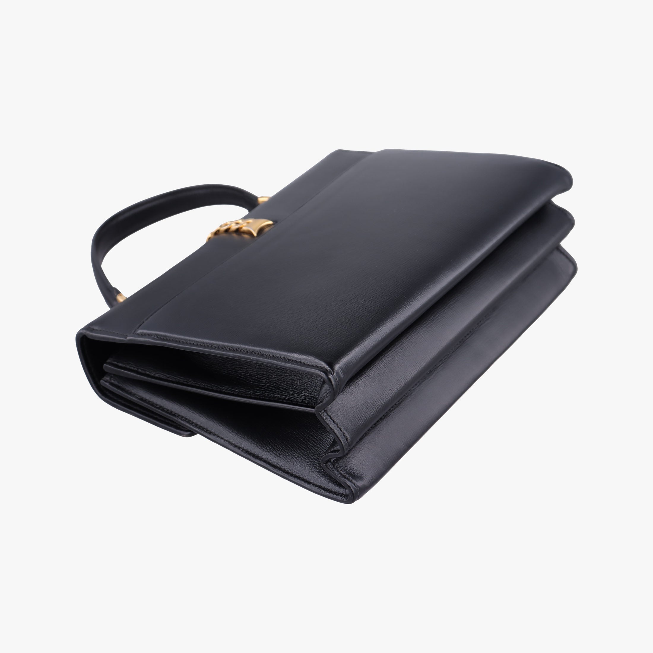 Pre-owned Gucci Sylvie 1969 Black Leather 602781 shoulderbag | stylenewstar