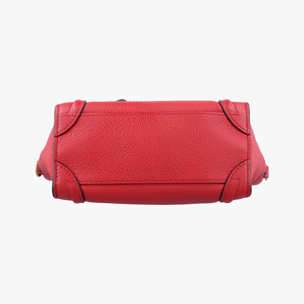 Pre-owned Celine luggage nano shopper Red Leather  handbag | stylenewstar