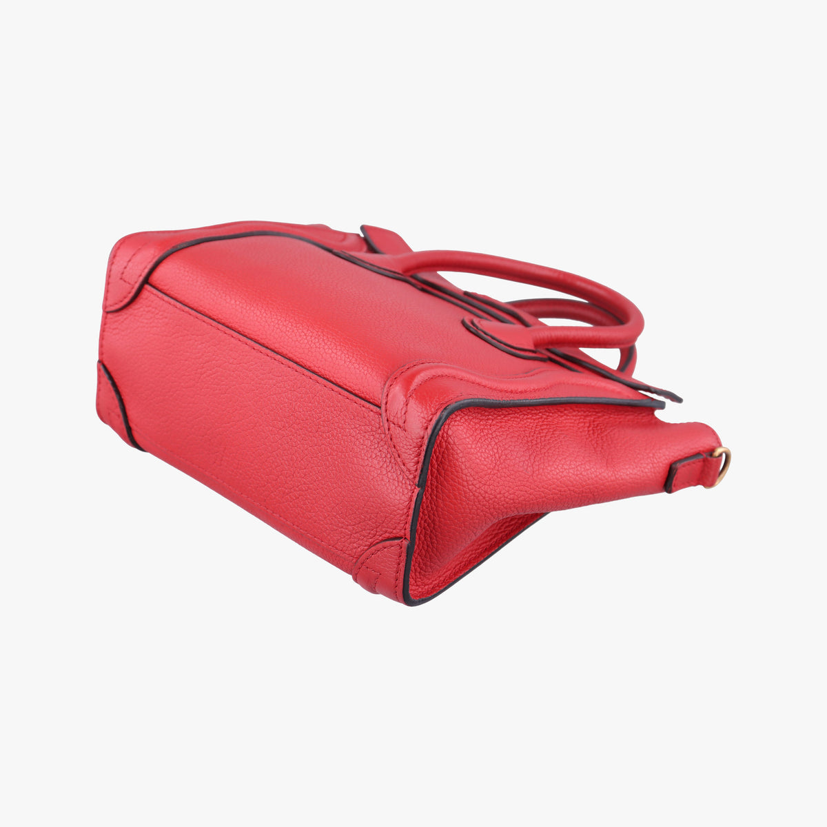 Pre-owned Celine luggage nano shopper Red Leather  handbag | stylenewstar