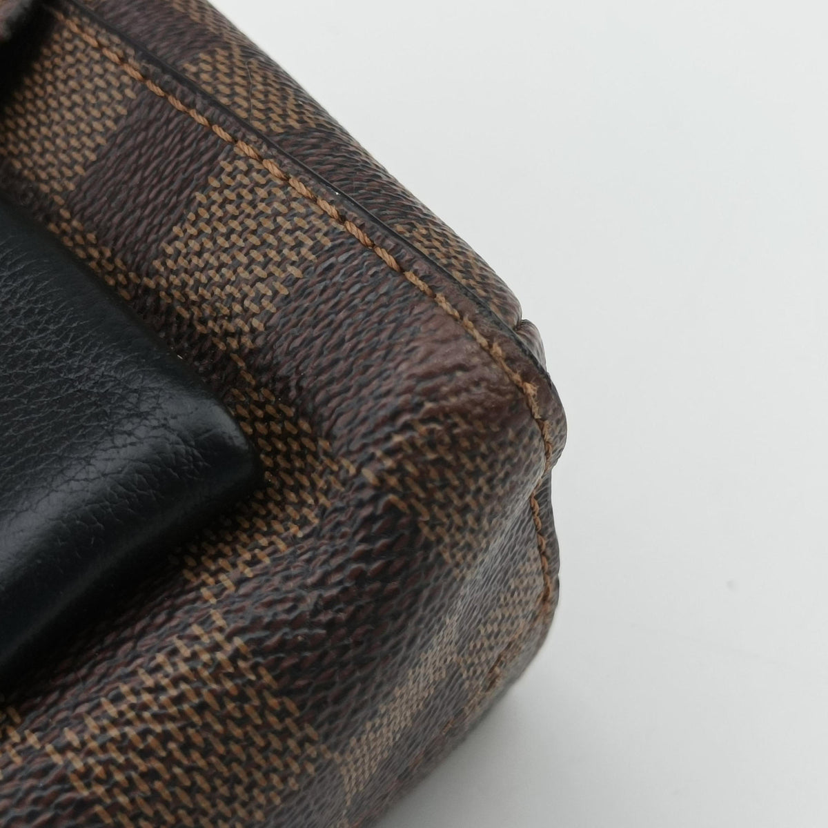 Pre-owned Louis Vuitton Vavin PM EBENE×Noir Damier Canvas×calf leather N40108 shoulderbag | stylenewstar
