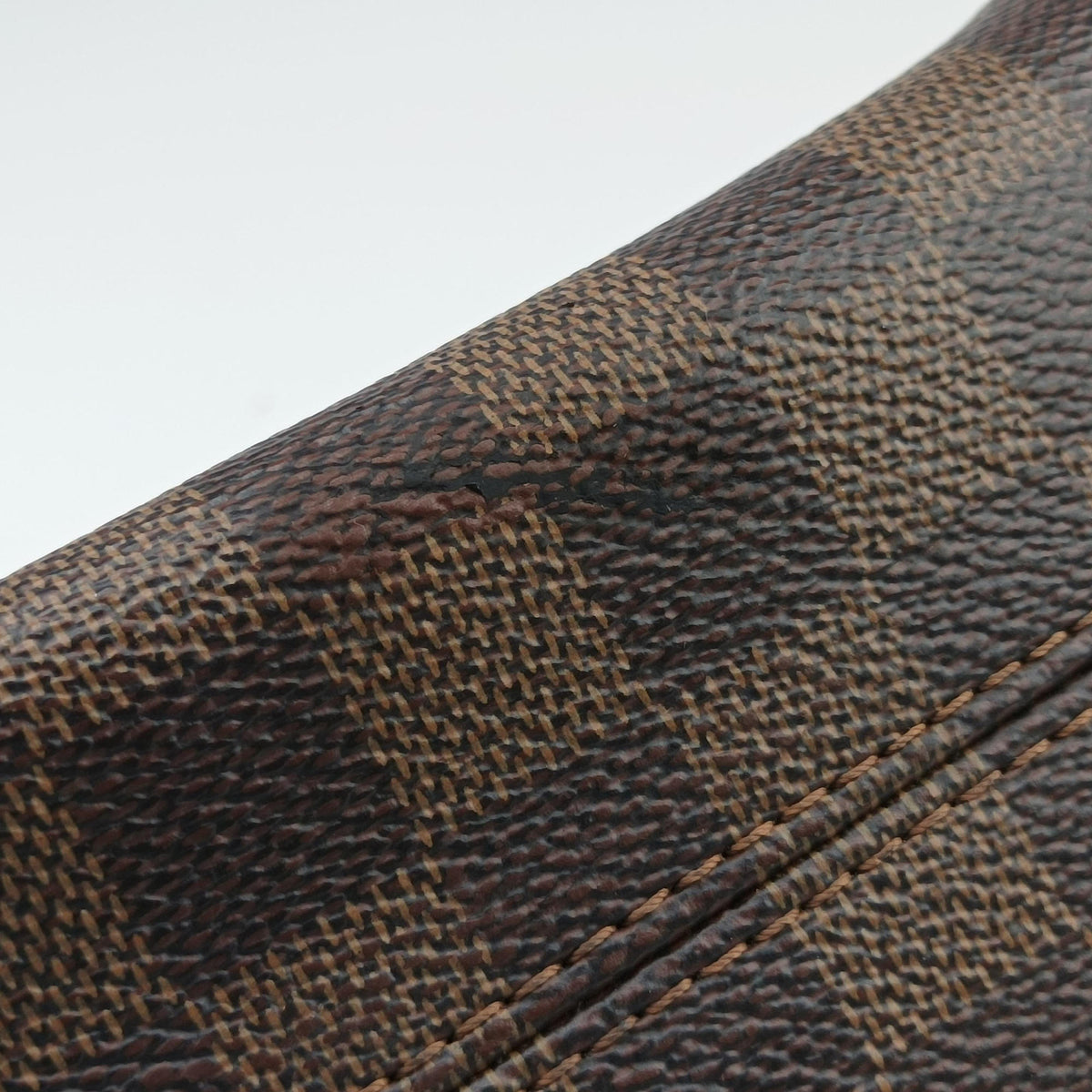 Pre-owned Louis Vuitton Vavin PM EBENE×Noir Damier Canvas×calf leather N40108 shoulderbag | stylenewstar