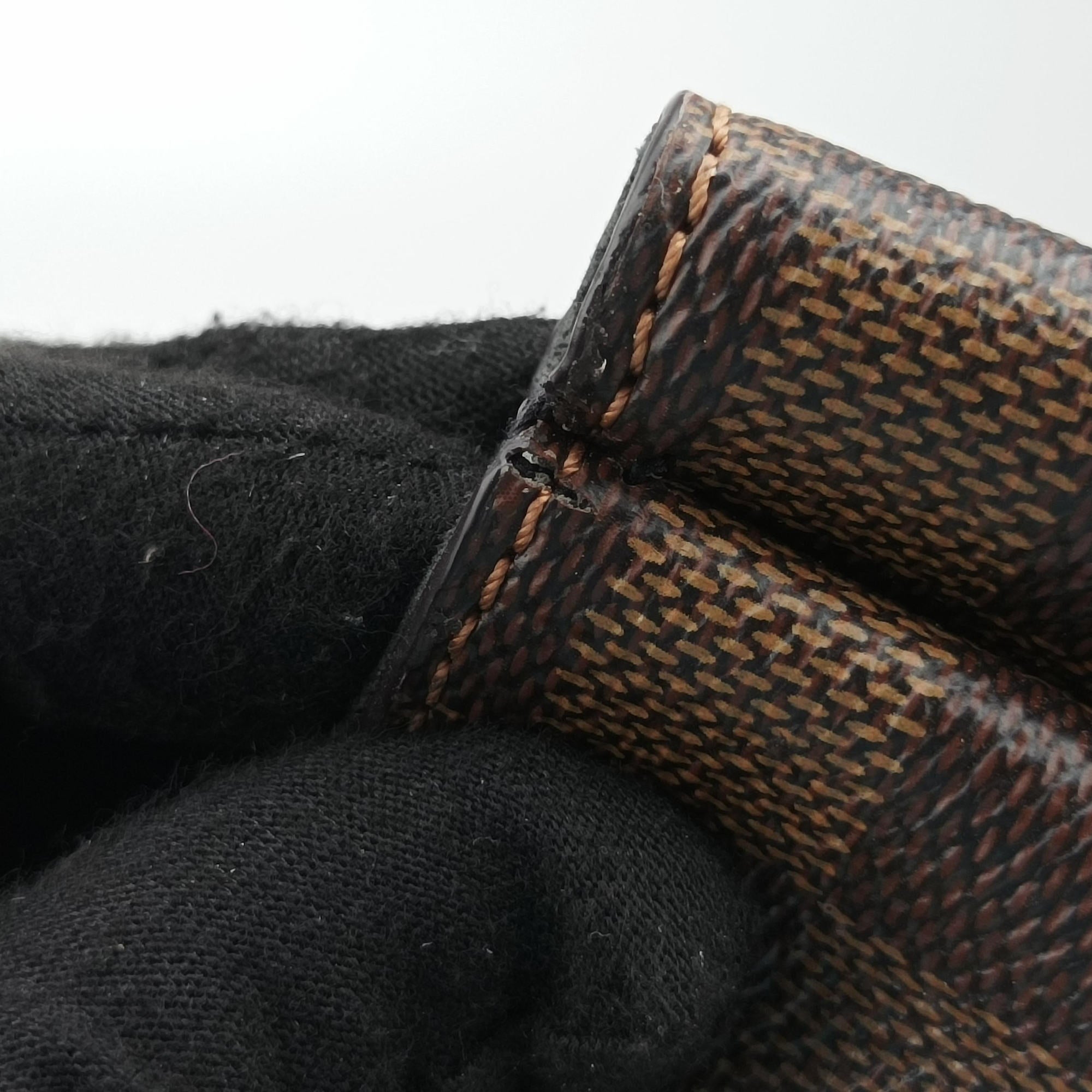Secondhand Louis Vuitton Vavin PM EBENE×Noir Damier Canvas×calf leather N40108 shoulderbag | stylenewstar