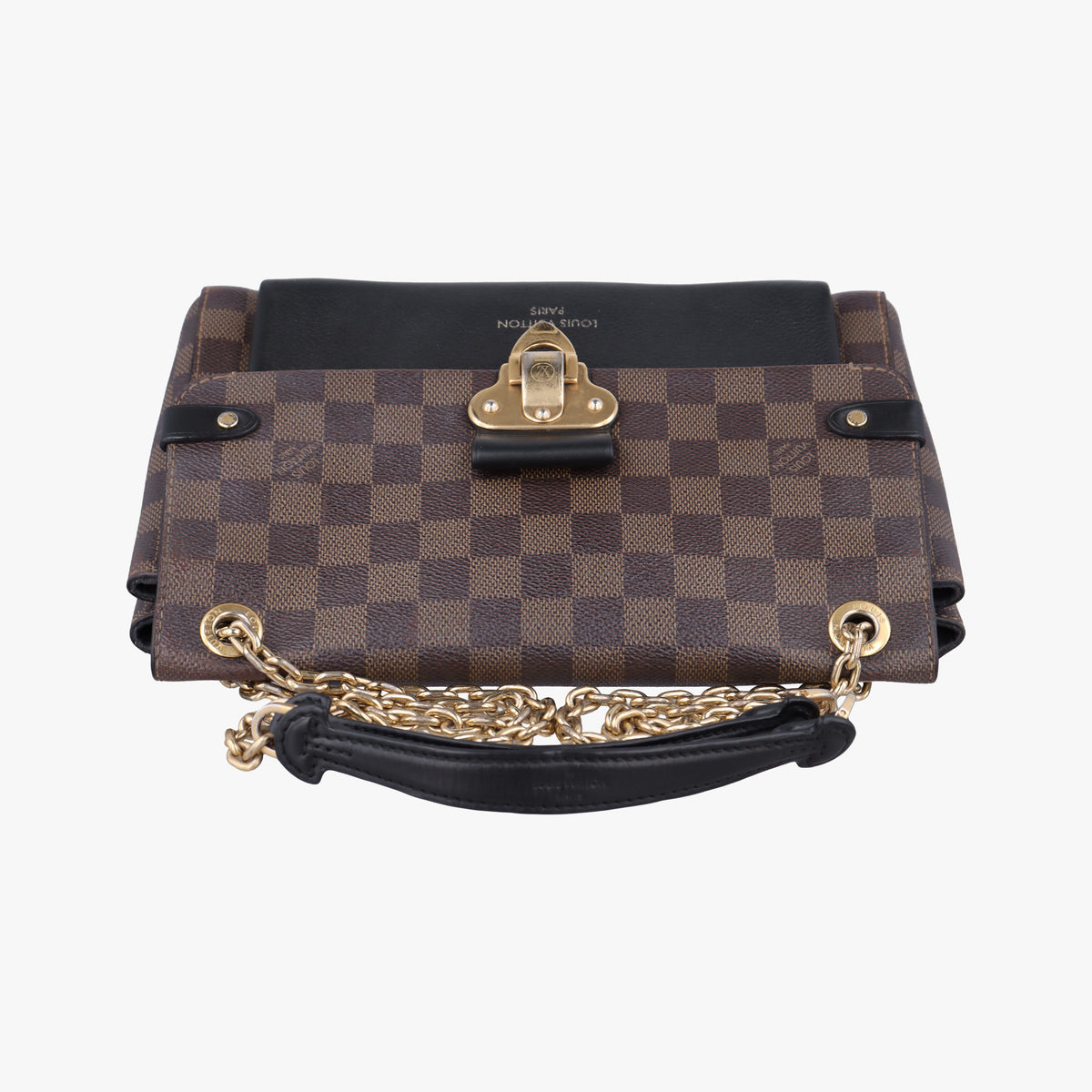 Pre-owned Louis Vuitton Vavin PM EBENE×Noir Damier Canvas×calf leather N40108 shoulderbag | stylenewstar