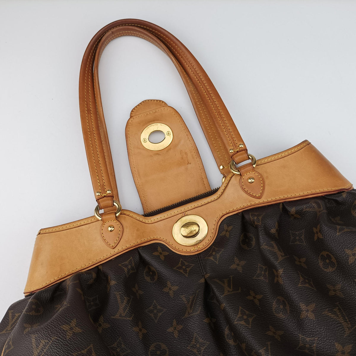 Pre-owned Louis Vuitton VINTAGE BOETIE MM Brown Monogram Canvas M45714 handbag | stylenewstar