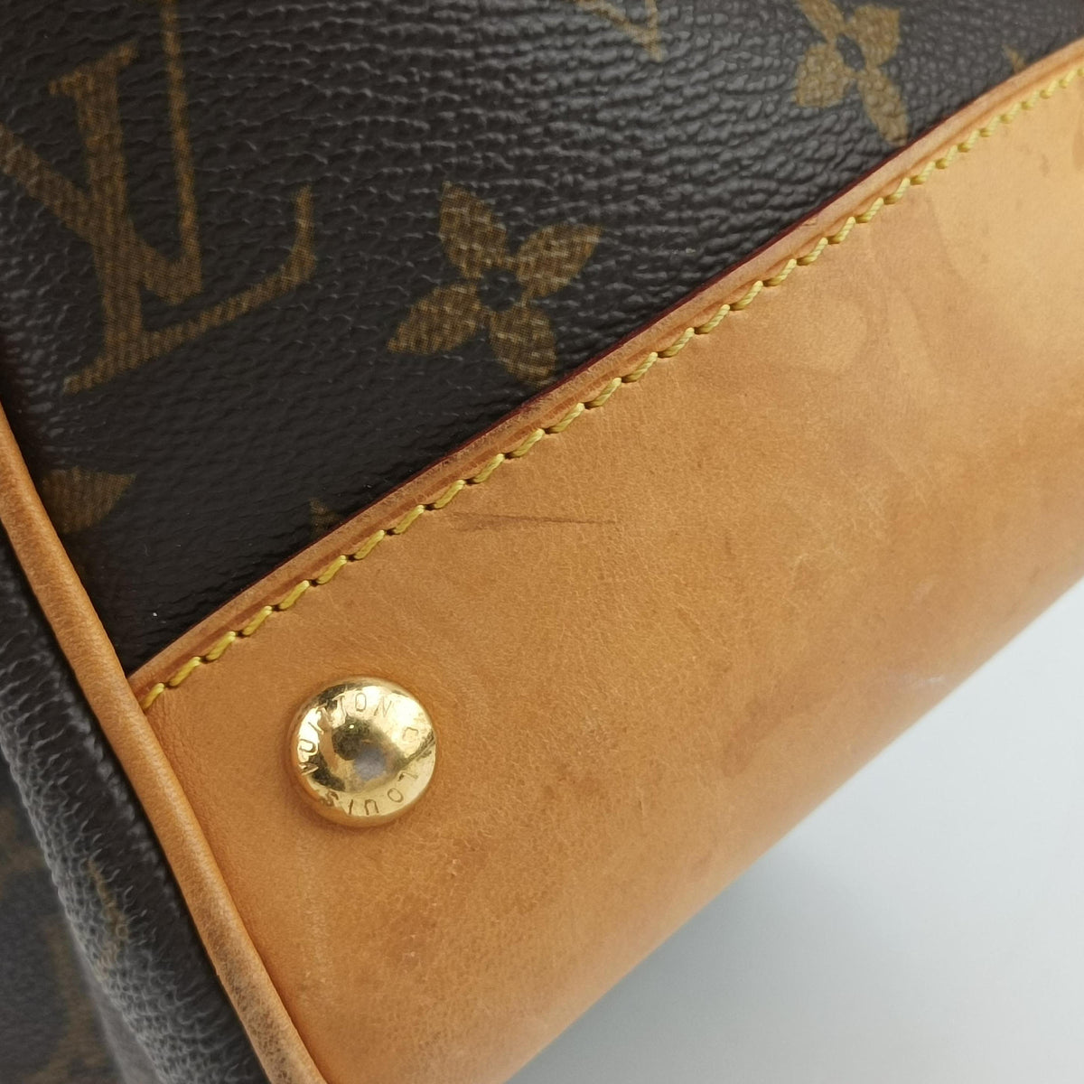 Pre-owned Louis Vuitton VINTAGE BOETIE MM Brown Monogram Canvas M45714 handbag | stylenewstar