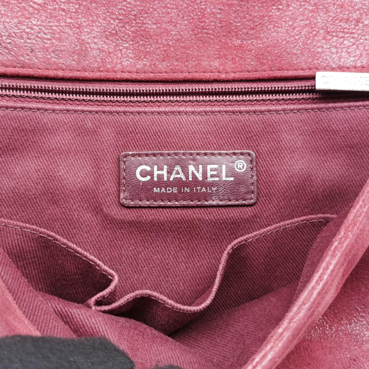 Pre-owned Chanel BOY CHANEL Red Leather A67951 shoulderbag | stylenewstar