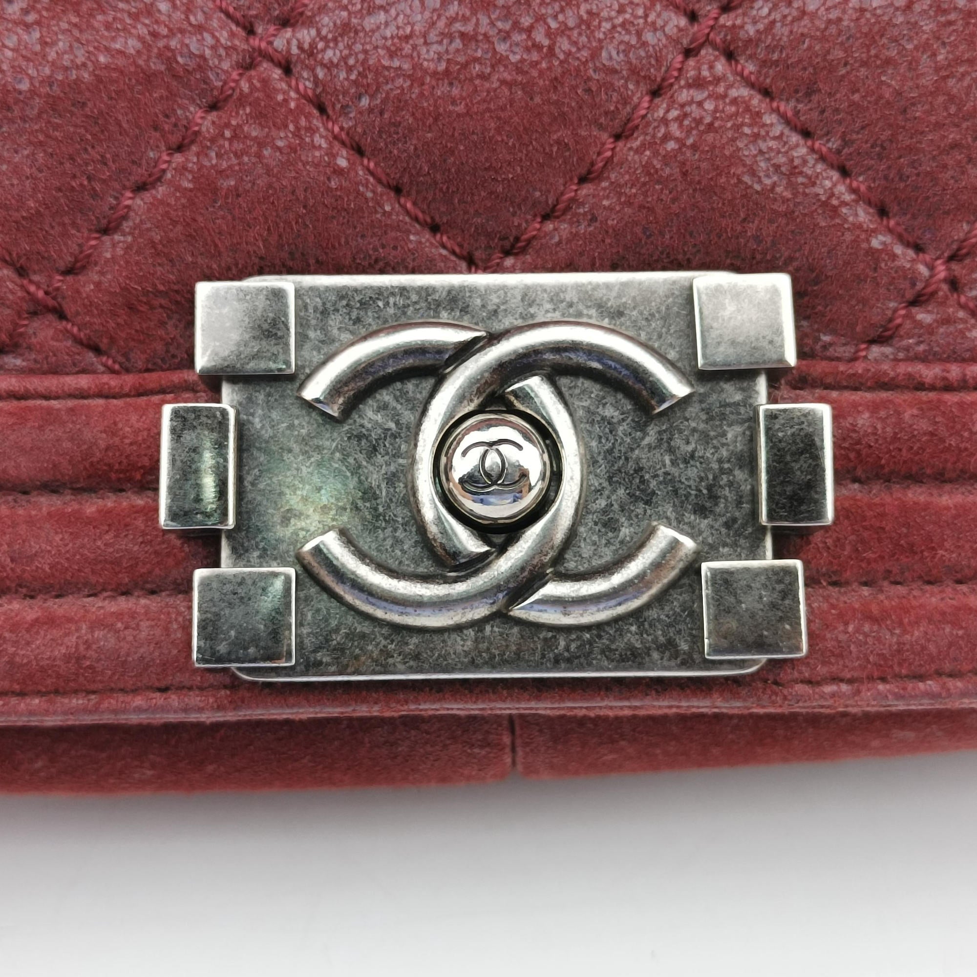 Pre-owned Chanel BOY CHANEL Red Leather A67951 shoulderbag | stylenewstar