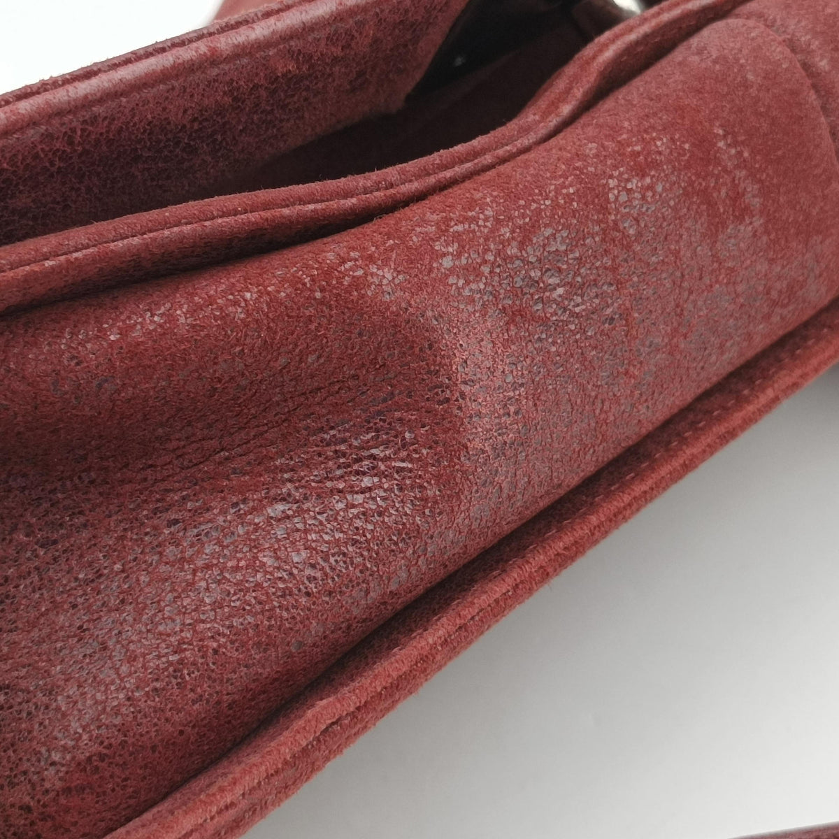 Pre-owned Chanel BOY CHANEL Red Leather A67951 shoulderbag | stylenewstar