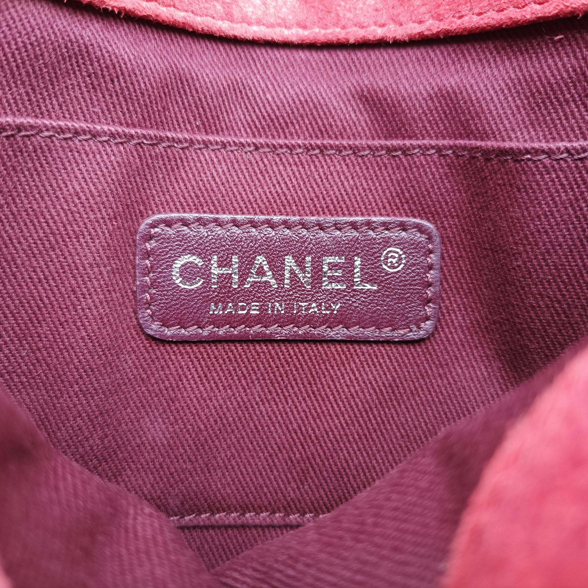 Pre-owned Chanel BOY CHANEL Red Leather A67952 shoulderbag | stylenewstar