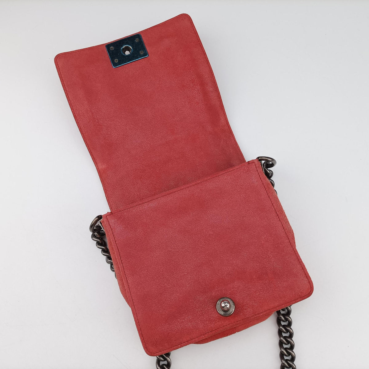 Pre-owned Chanel BOY CHANEL Red Leather A67952 shoulderbag | stylenewstar