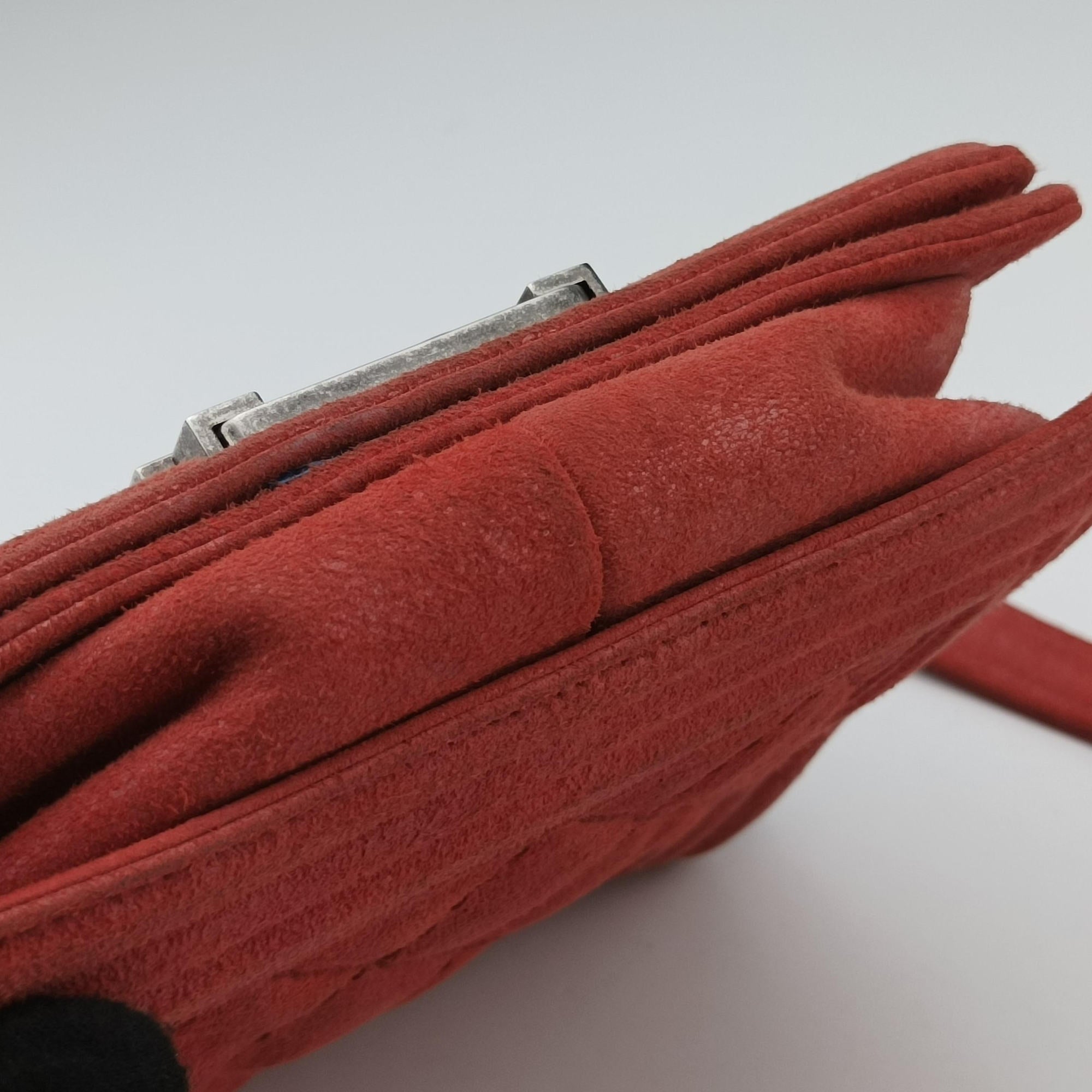 Pre-owned Chanel BOY CHANEL Red Leather A67952 shoulderbag | stylenewstar