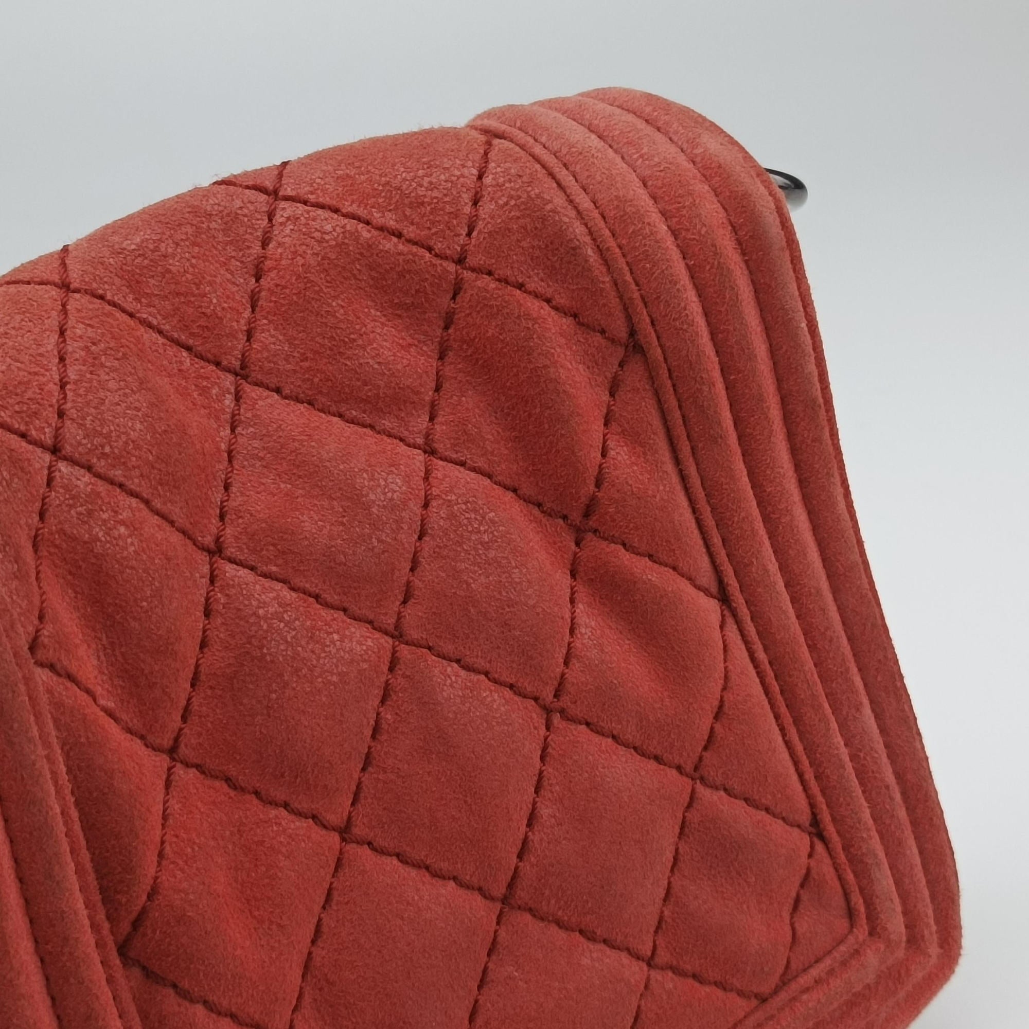 Pre-owned Chanel BOY CHANEL Red Leather A67952 shoulderbag | stylenewstar