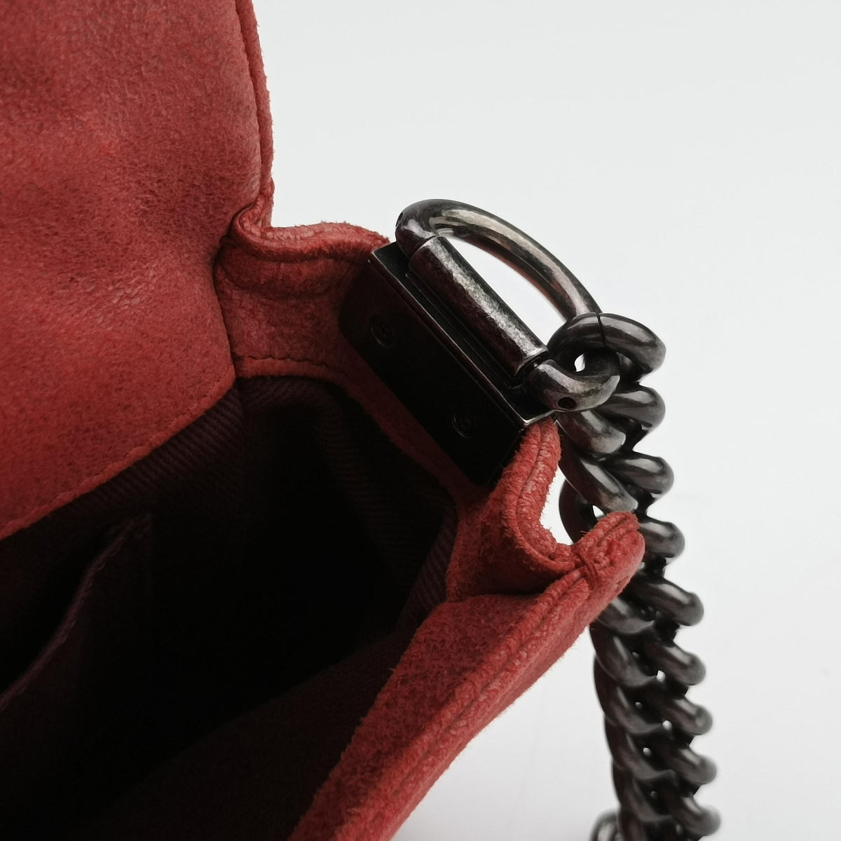 Pre-owned Chanel BOY CHANEL Red Leather A67952 shoulderbag | stylenewstar