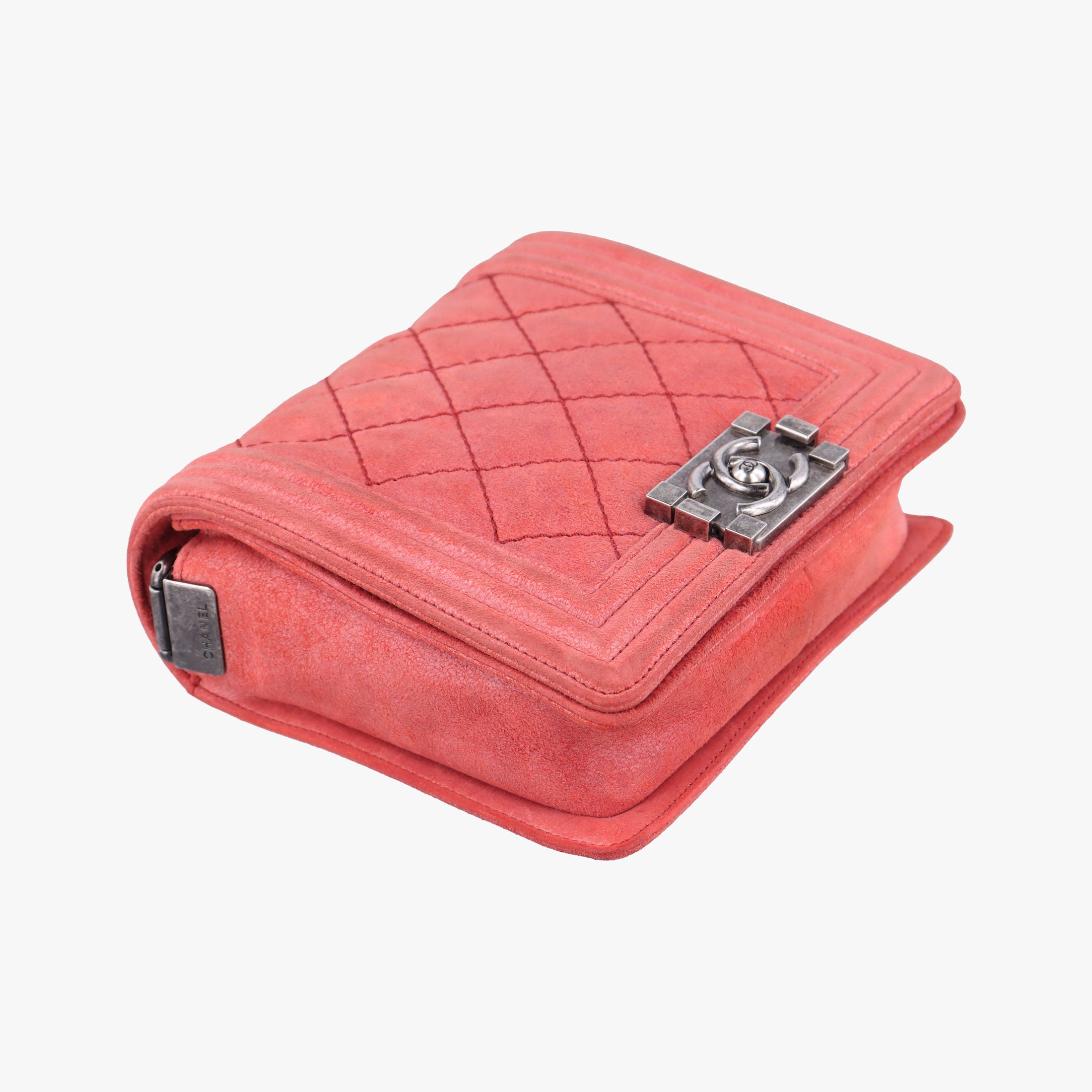 Pre-owned Chanel BOY CHANEL Red Leather A67952 shoulderbag | stylenewstar