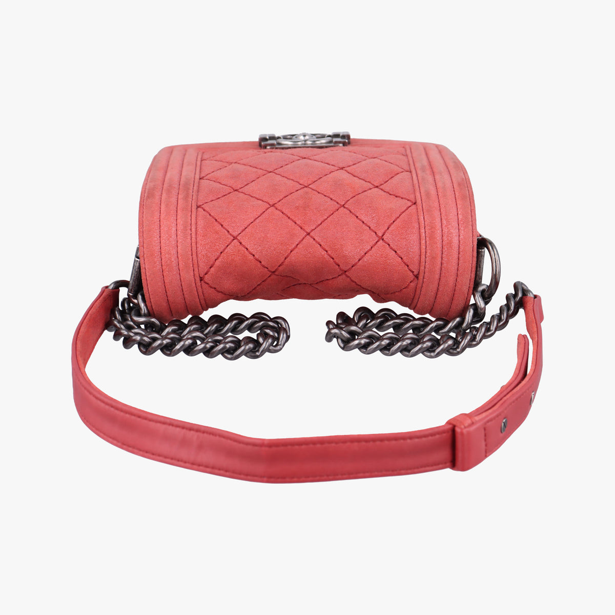 Pre-owned Chanel BOY CHANEL Red Leather A67952 shoulderbag | stylenewstar
