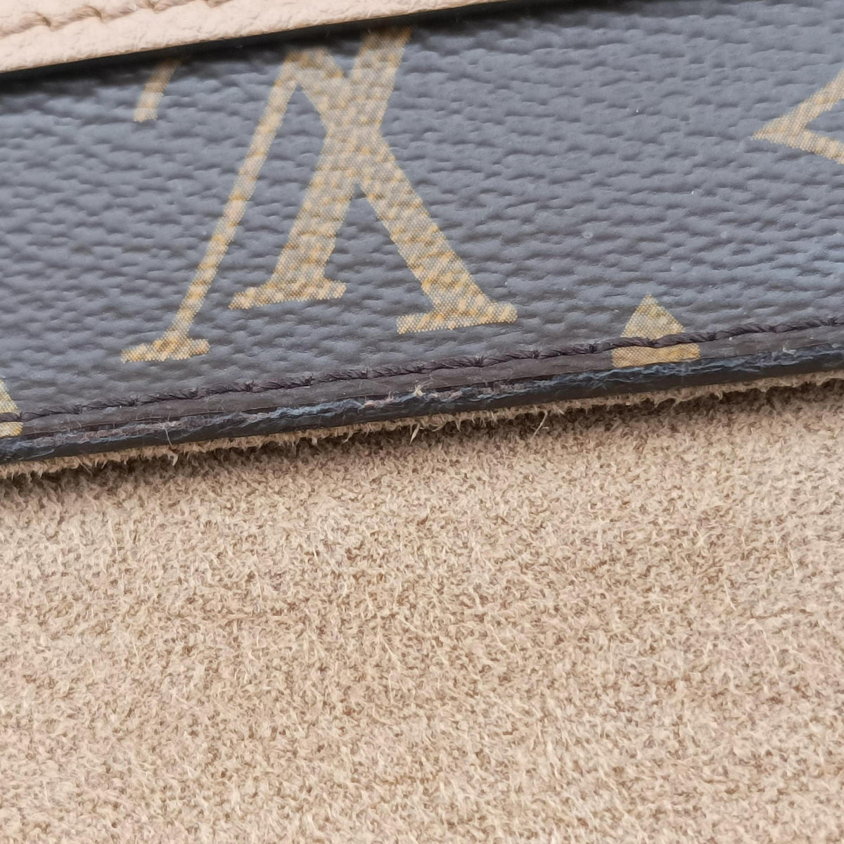 Vintage Louis Vuitton MARIGNAN brown×SESAME Monogram Canvas×calf leather M44544 shoulderbag | stylenewstar
