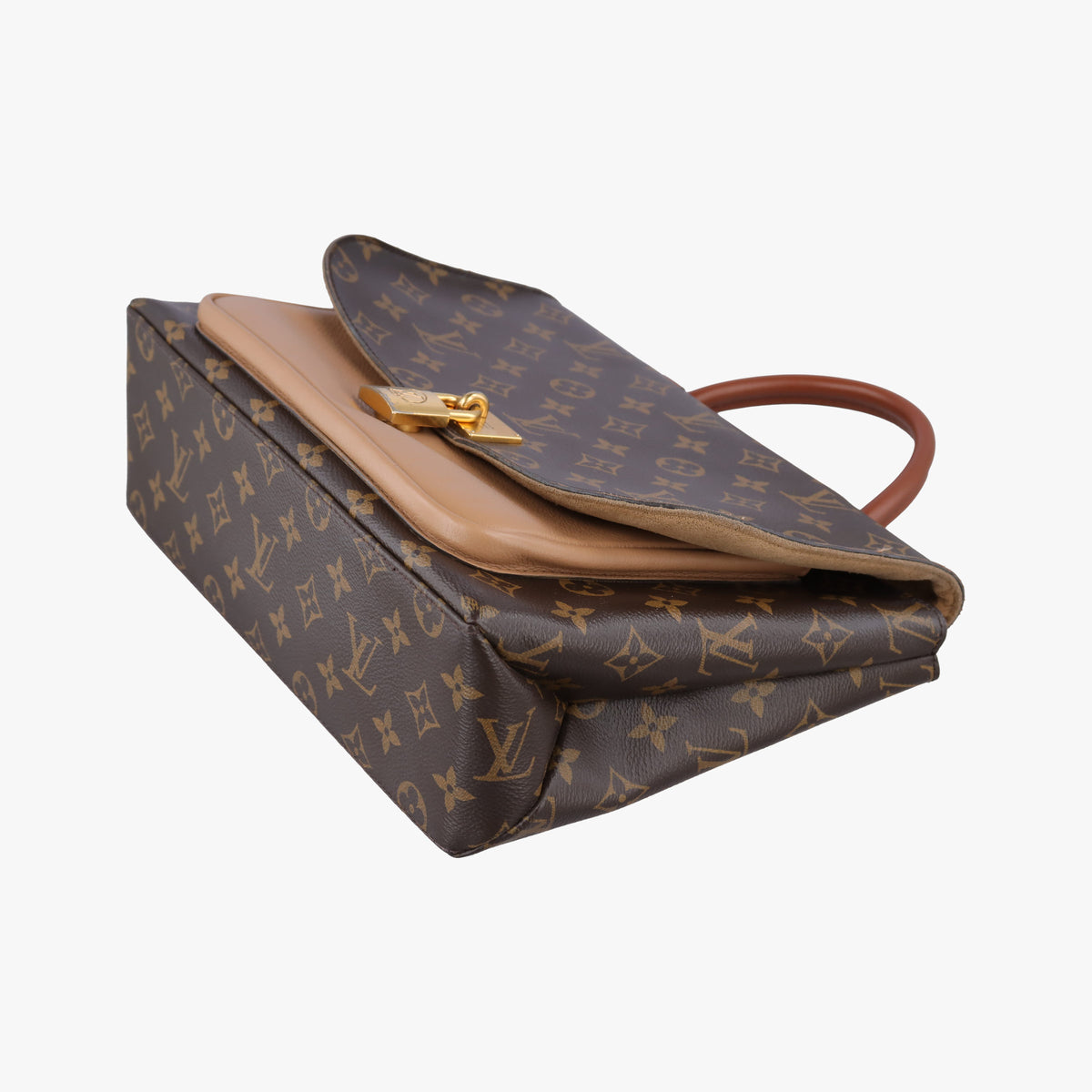 Vintage Louis Vuitton MARIGNAN brown×SESAME Monogram Canvas×calf leather M44544 shoulderbag | stylenewstar
