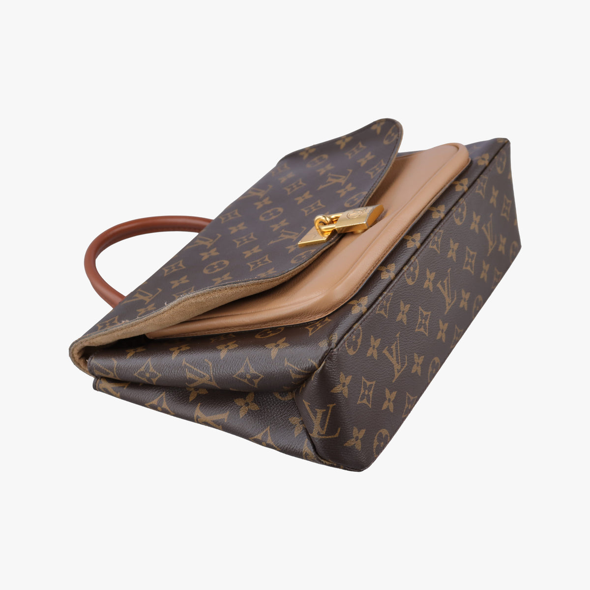 Vintage Louis Vuitton MARIGNAN brown×SESAME Monogram Canvas×calf leather M44544 shoulderbag | stylenewstar
