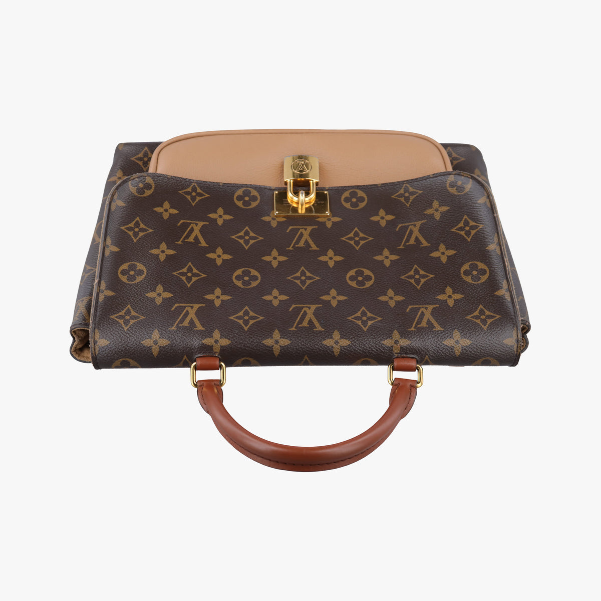 Vintage Louis Vuitton MARIGNAN brown×SESAME Monogram Canvas×calf leather M44544 shoulderbag | stylenewstar