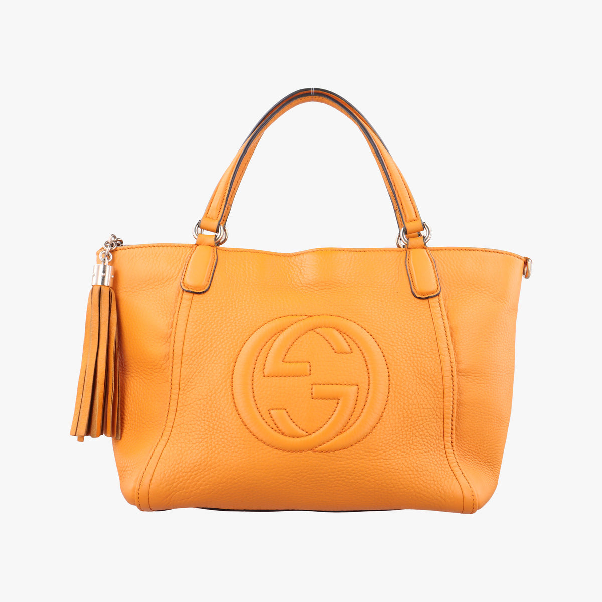 Pre-owned Gucci Soho Yellow Leather 369176 handbag | stylenewstar