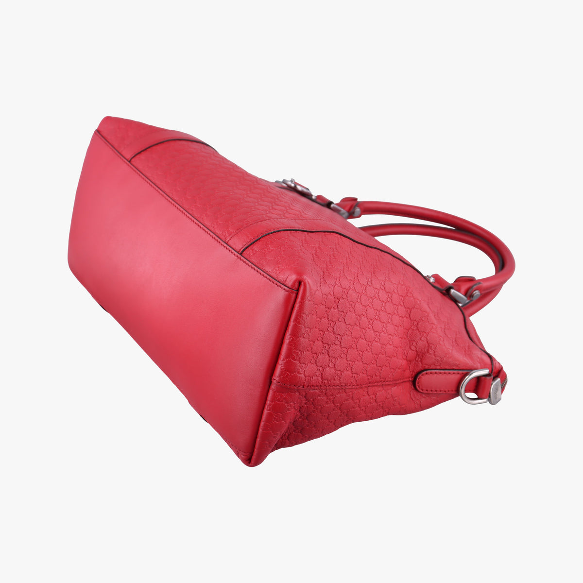 Pre-owned Gucci GG charm dome Red Leather 341503 shoulderbag | stylenewstar