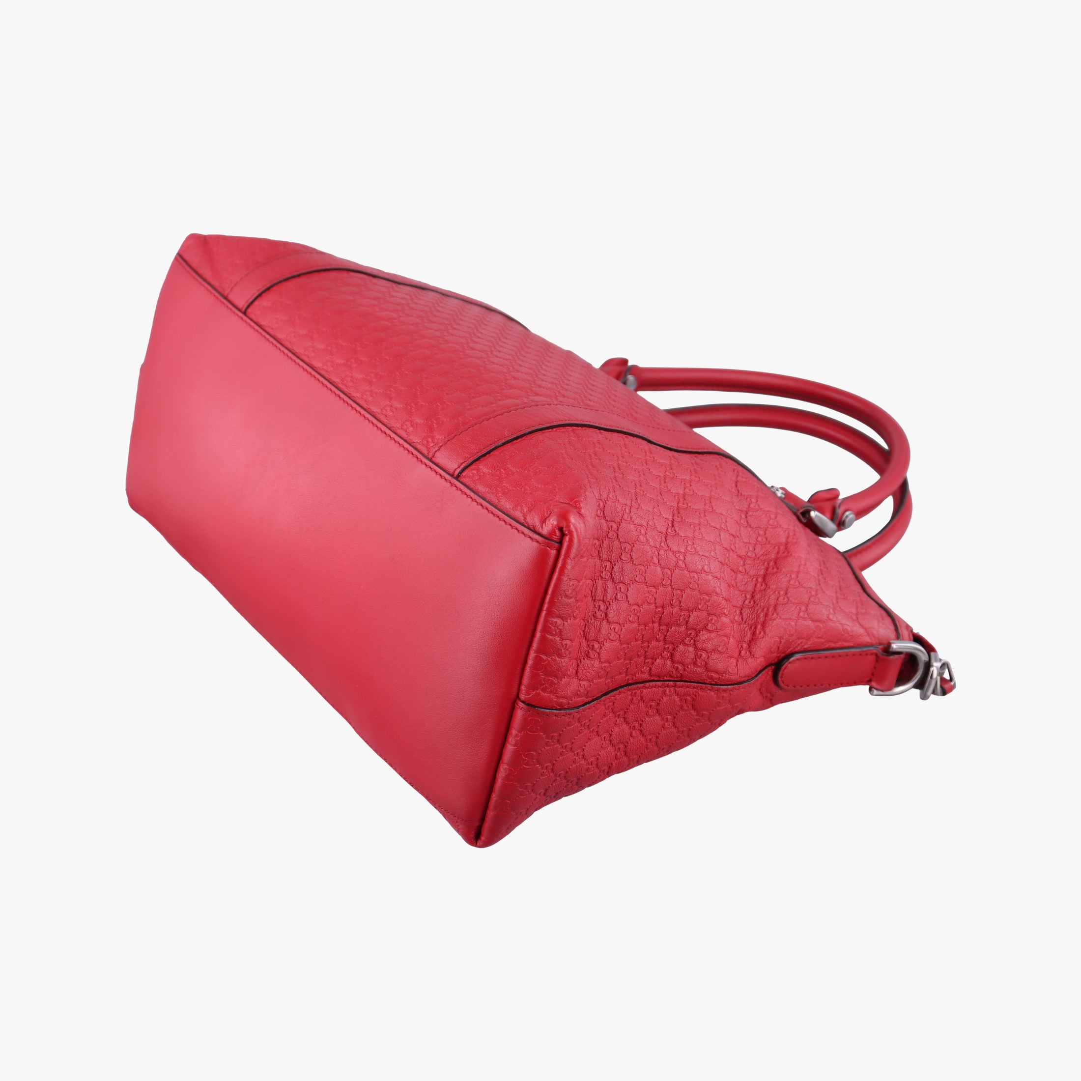 Pre-owned Gucci GG charm dome Red Leather 341503 shoulderbag | stylenewstar