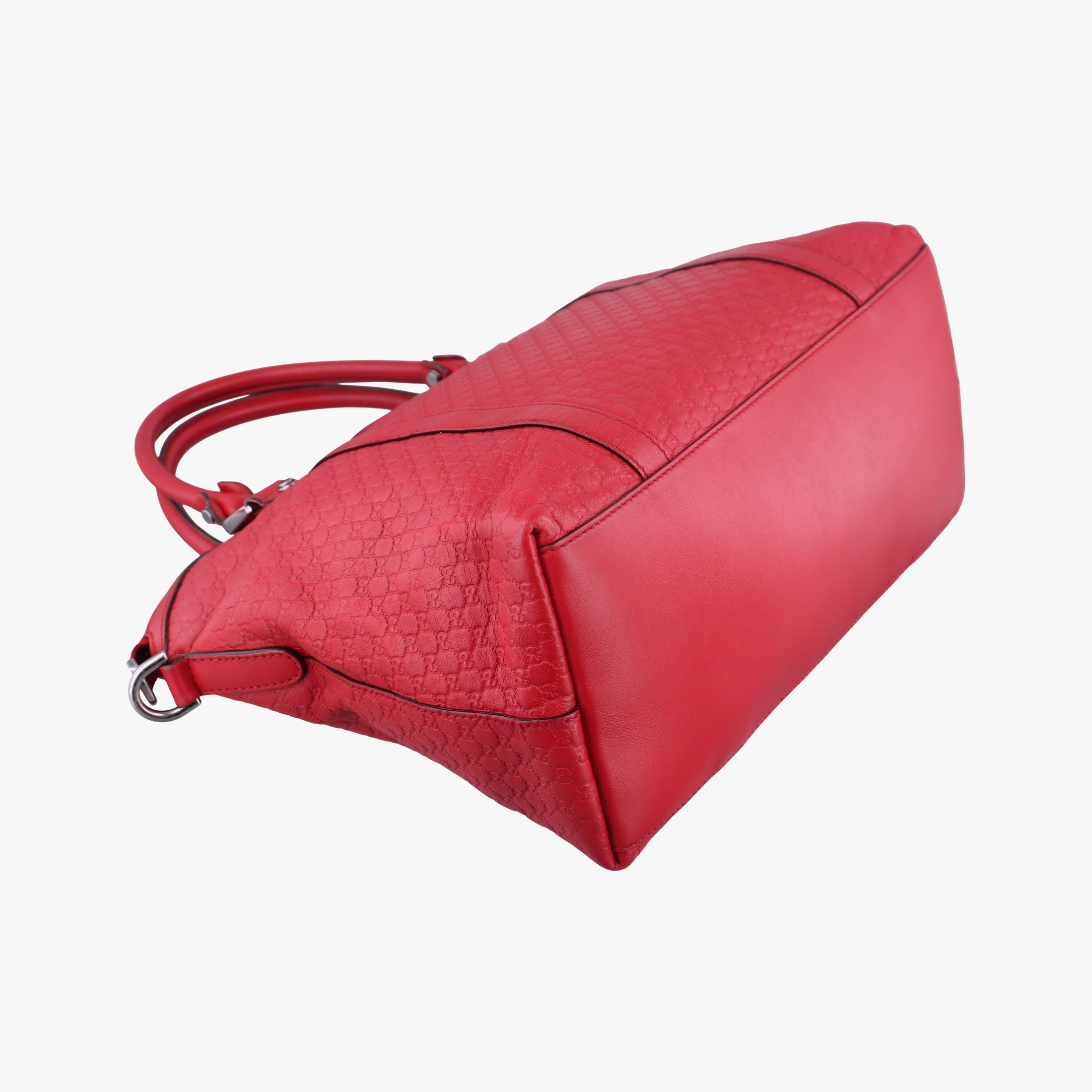 Pre-owned Gucci GG charm dome Red Leather 341503 shoulderbag | stylenewstar