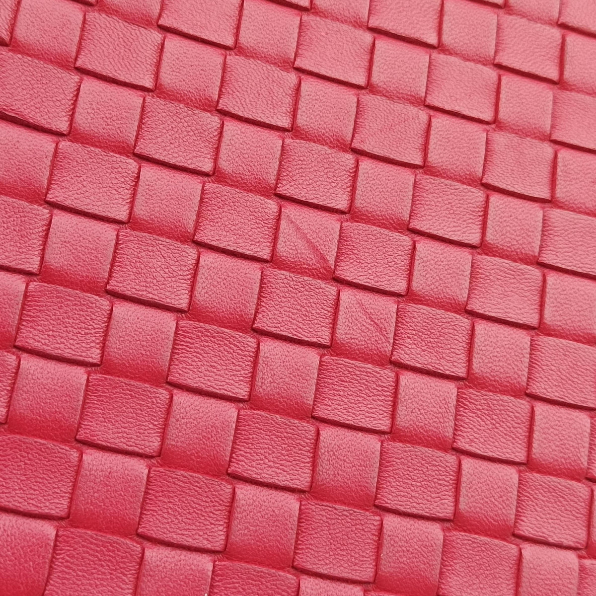Vintage Bottega Veneta Intrecciato Red lambskin  handbag | stylenewstar