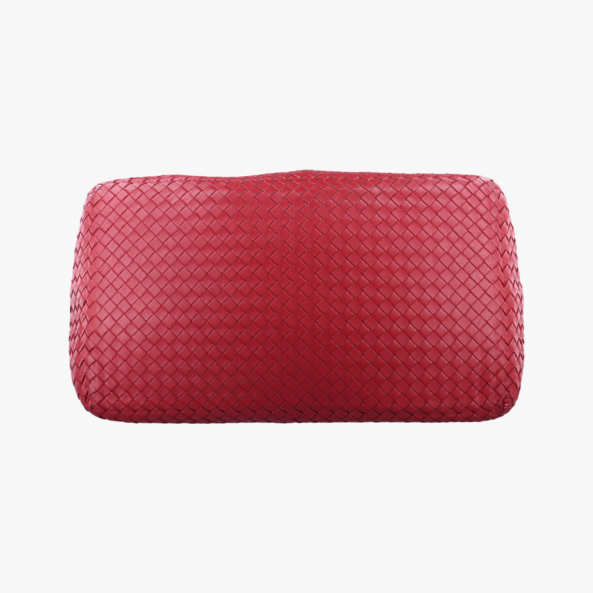 Vintage Bottega Veneta Intrecciato Red lambskin  handbag | stylenewstar
