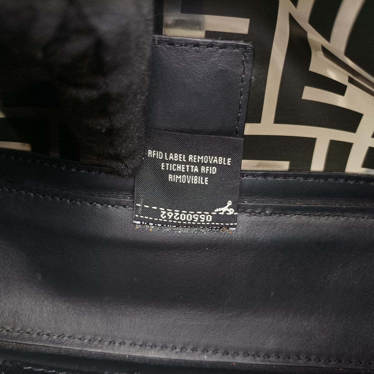 Pre-owned Fendi BAGUETTE Black PVC coated canvas×Leather 8BS017 shoulderbag | stylenewstar
