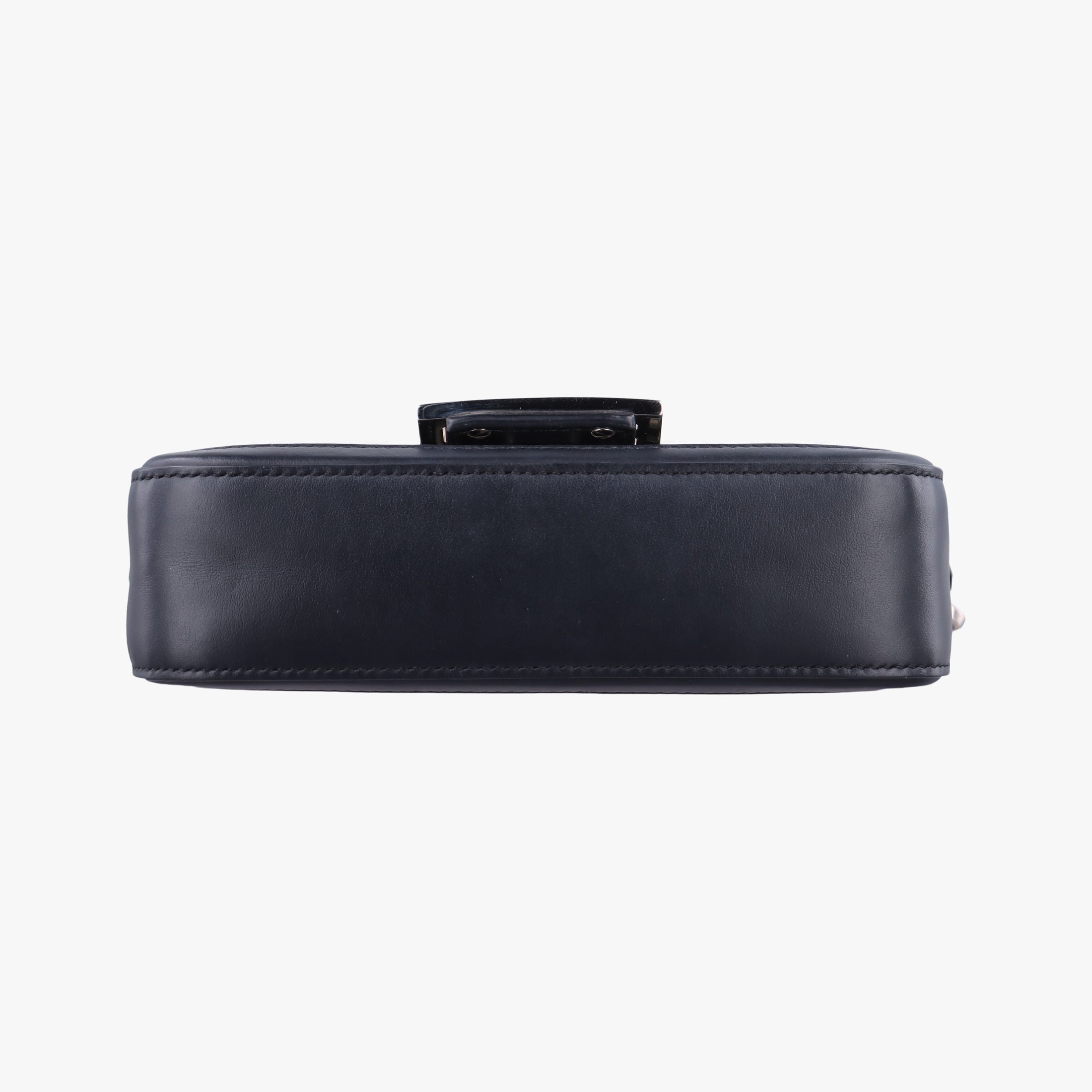 Pre-owned Fendi BAGUETTE Black PVC coated canvas×Leather 8BS017 shoulderbag | stylenewstar
