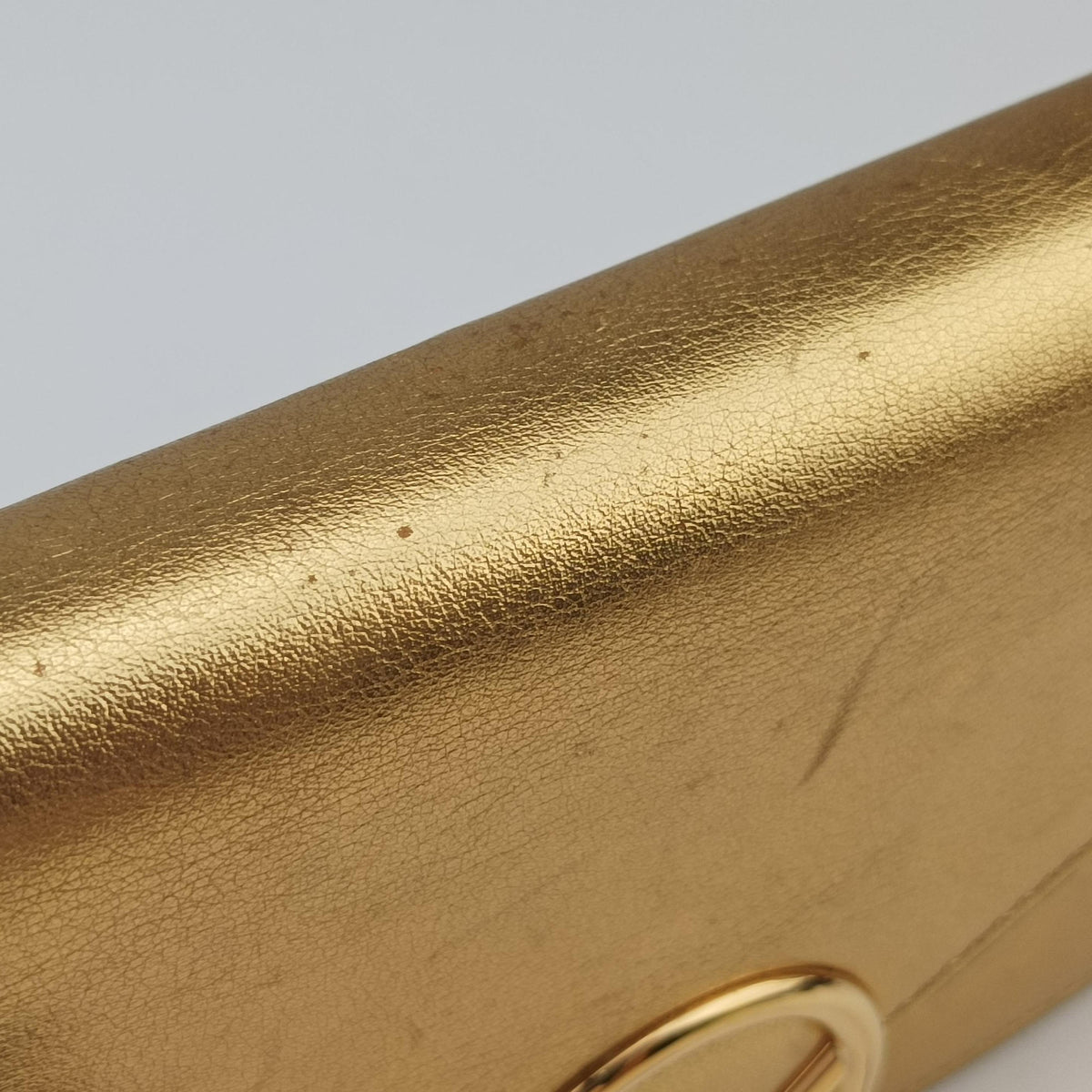 Pre-owned Fendi F is Golden Leather 8BS006 shoulderbag | stylenewstar
